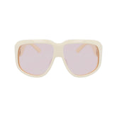 Longchamp White Acetate Sunglasses